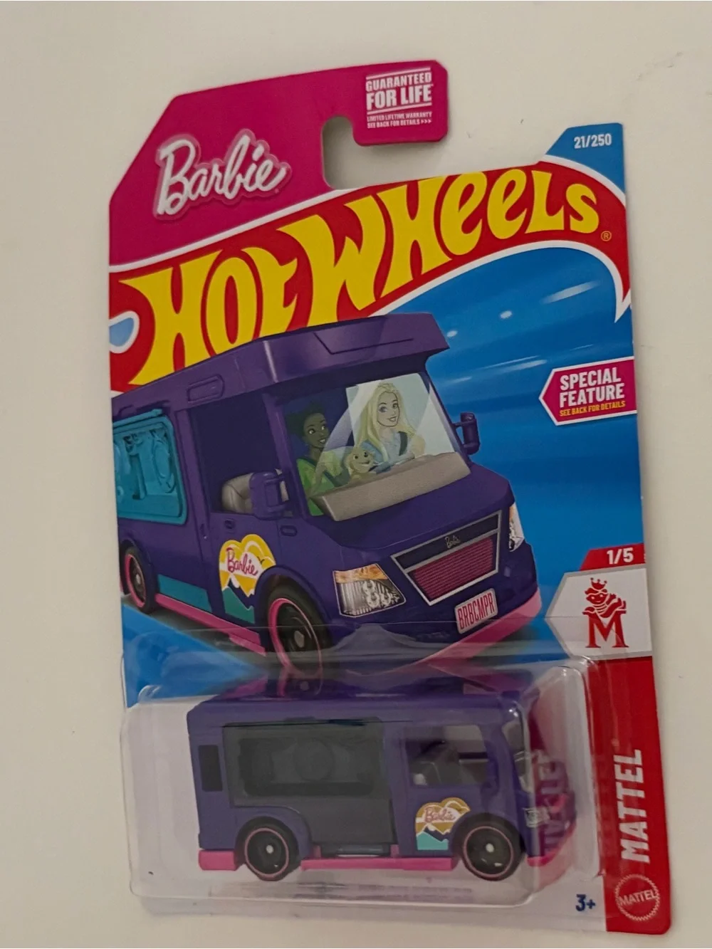 Hot Wheels x Barbie Purple Camper Van Toy Vehicle